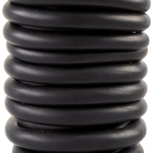 CleverDelights Rubber Cord 10ft 0.375in Solid Black Buna-0