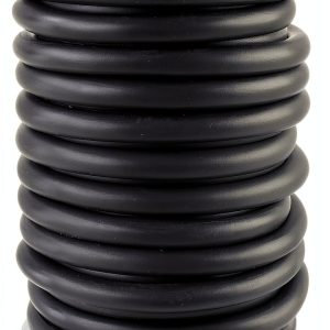 Rubber Cord 0.25" Black Solid Buna 5ft by CleverDelights-0