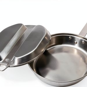 304 Stainless Steelt US Military Mess Kit Lunch Box Se Camping Cookware for Outdoor Camping Hiking Picnic BBQ Beach-0